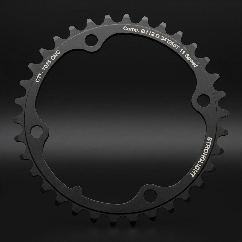 Stronglight Fahrrad Kettenblatt 7075 CNC schwarz 11-fach 36 Zähne Campagnolo.