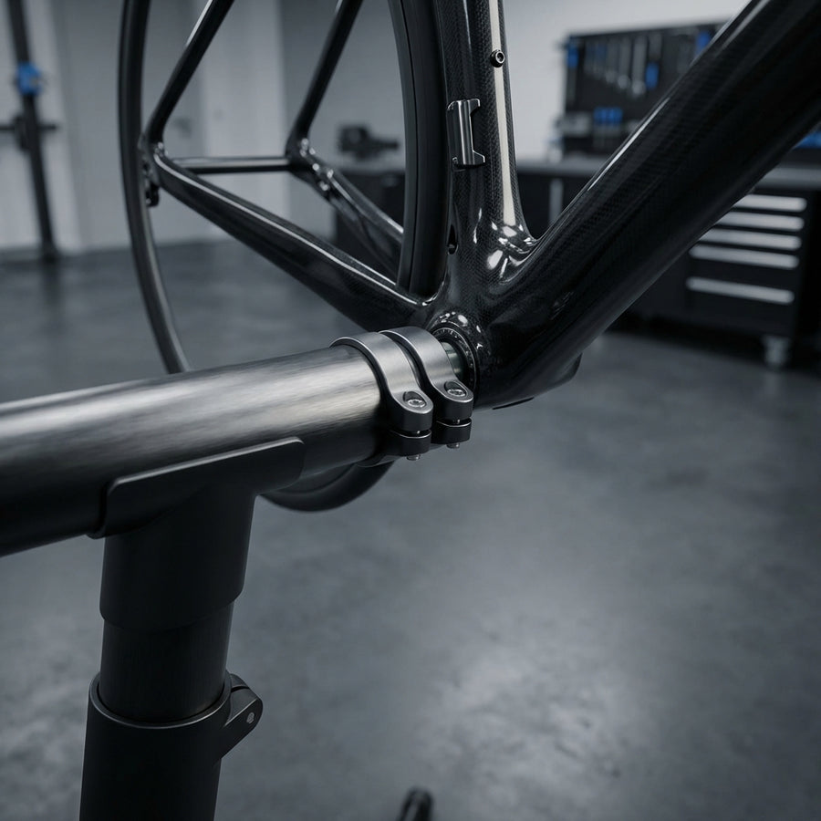 PRO Reparaturständer Hollowtech II: Klappbarer Montageständer für Fahrräder mit Hohlachse und Anti-Rutsch-Füßen.