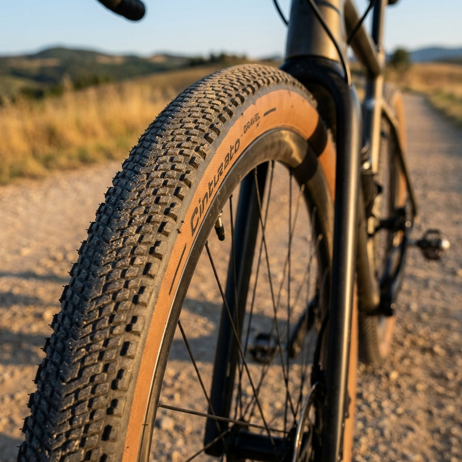 Pirelli Cinturato GRAVEL H Classic TLR Faltreifen 700x35C, Tubeless Ready, auf Gravelweg für Touren.