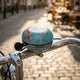 Basil Ding-Dong Bike-Klingel Bloom 80 mm emerald green - lauter 2-Ton Metall-Klang, SB-Karte, Lenker-Montage