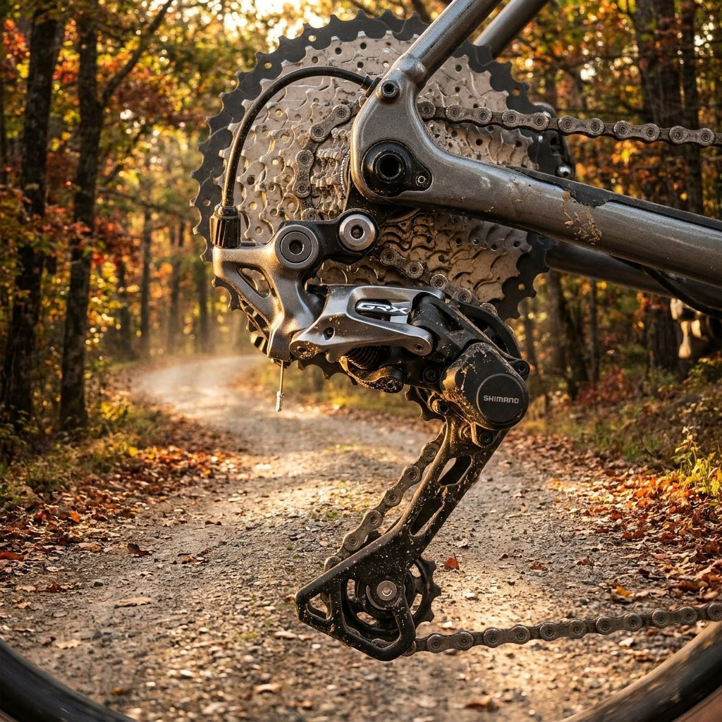 SHIMANO GRX RD-RX812 11-fach Schaltwerk. Robustes Gravel und Offroad Fahrrad Schaltwerk für präzise 1x Antriebe.