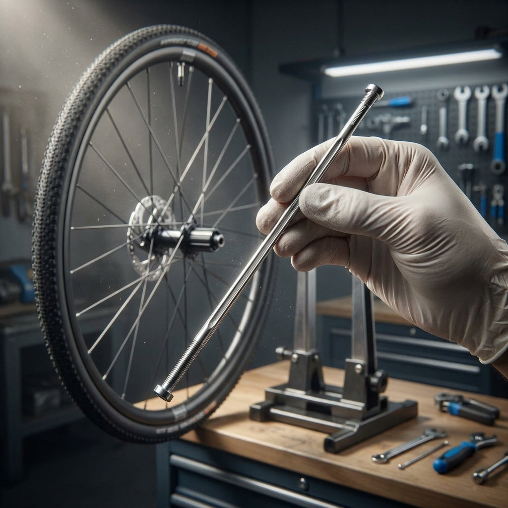 SHIMANO WH-RX870 Ersatzspeiche für Gravel- und Rennrad-Laufräder. Originalteil für präzise Reparatur und Wartung.