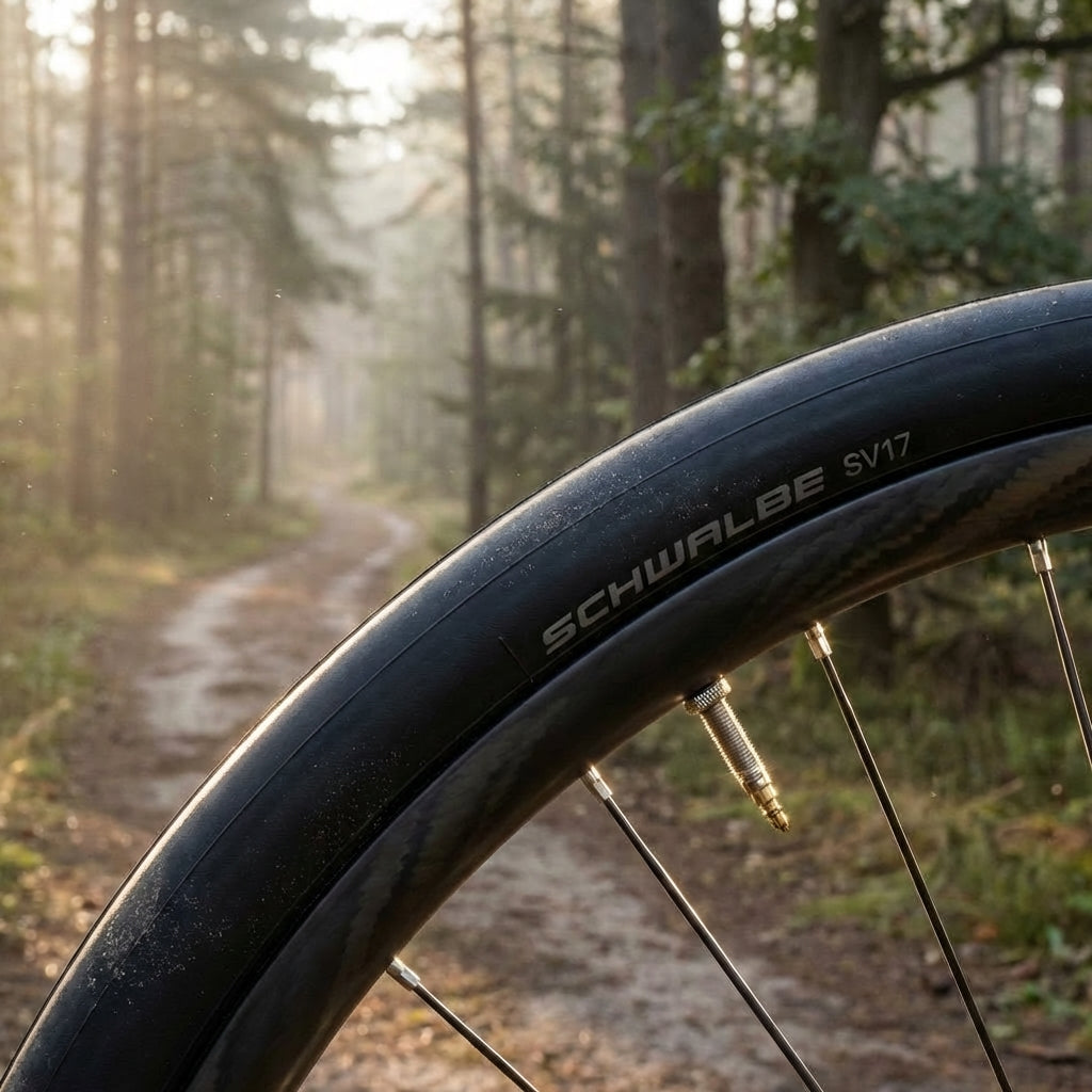Schwalbe SV17 Fahrradschlauch 28 Zoll mit 40 mm Sclaverandventil für Gravel- und Trekkingräder.