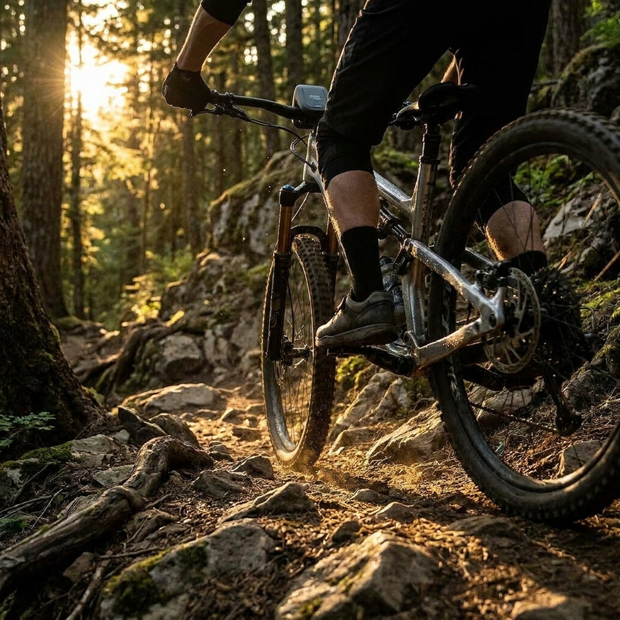 FOX LIVE m2a Controller, Intrigue X: Smarte elektronische Fahrwerkssteuerung für Mountainbikes. Präzise Performance auf anspruchsvollen Trails.