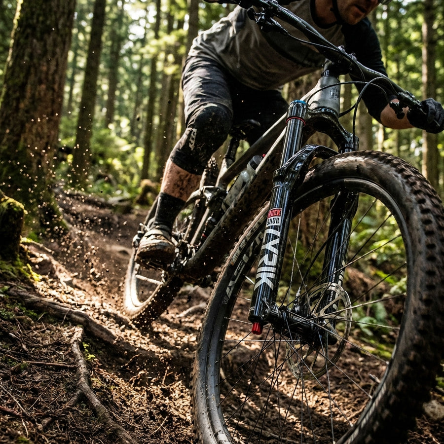RockShox Lyrik/Yari Ultimate DebAir Federgabel GlossBlack. Präzise MTB-Federung für anspruchsvolle Trails und Enduro-Fahrten.