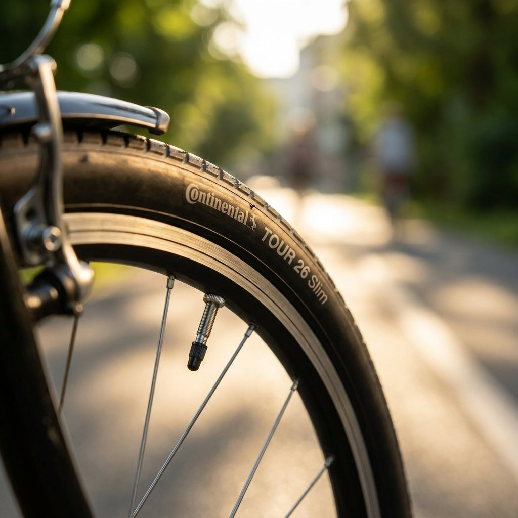 Continental Tour 26 slim Fahrradschlauch für 26 Zoll City- und Tourenräder mit SV Ventil. Zuverlässig und langlebig.
