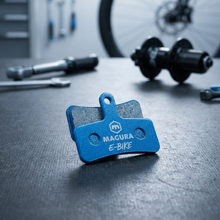 Blauer Sinter Scheibenbremsbelag für Magura E-Bikes. Optimale Bremsleistung und Sicherheit für Fahrrad und E-Bike.