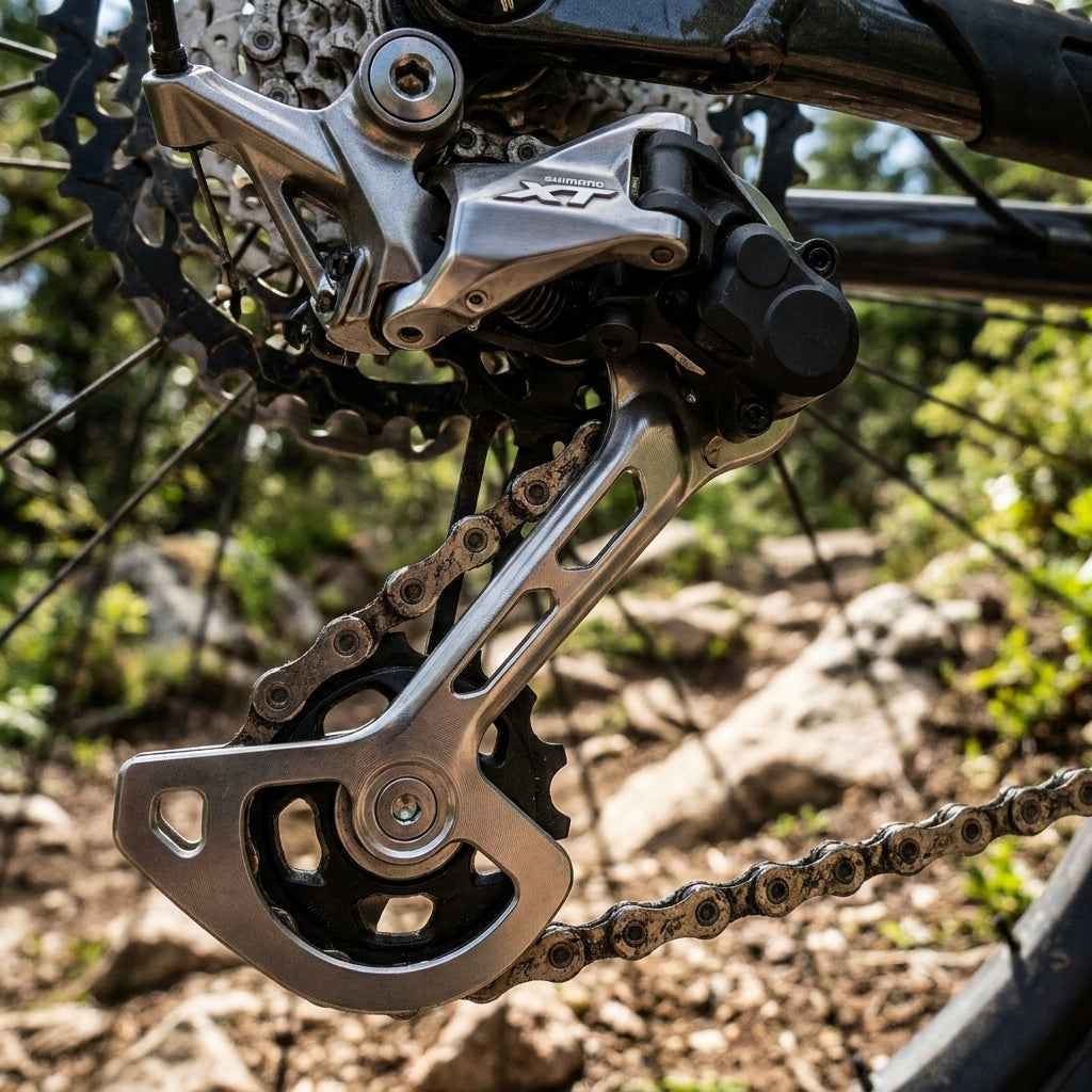 Shimano XT RD-M8120 Kettenleitblech innen. Präzises Ersatzteil für Mountainbike Schaltwerke. Optimale Schaltperformance für dein Bike.