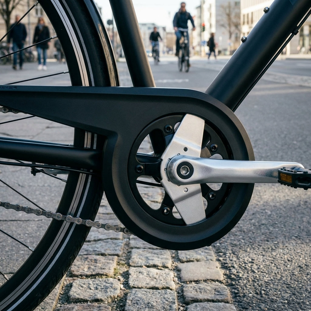 SKS Chainbow Kettenschutz schwarz für Fahrrad Kettenschaltung und E-Bike. Robuster Schutz für saubere Kleidung.