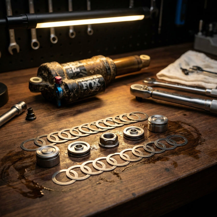 FOX Service Set Valve Stack Assy für FLOAT X und DHX Dämpfer. Original Ersatzteil für präzise Federbein Wartung und Performance.