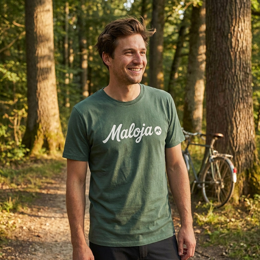 Maloja Winora ArsieroM. Herren T-Shirt aus 100% Bio-Baumwolle. Nachhaltiges, atmungsaktives Outdoor-Shirt für Freizeit und Sport.
