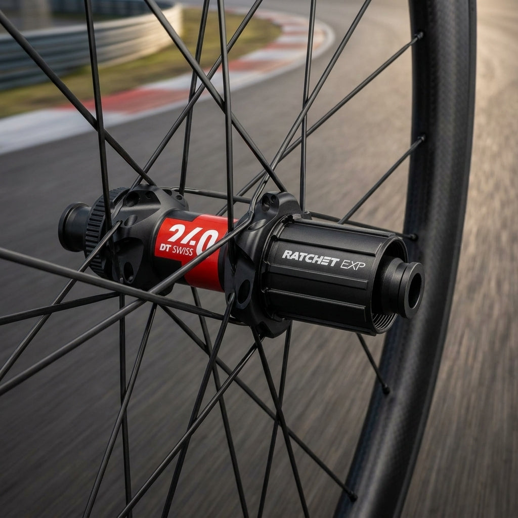 DT Swiss Nabe Road HR 240 EXP Straightpull schwarz für Rennrad Hinterrad. Leichte High-Performance-Nabe mit Ratchet EXP System.