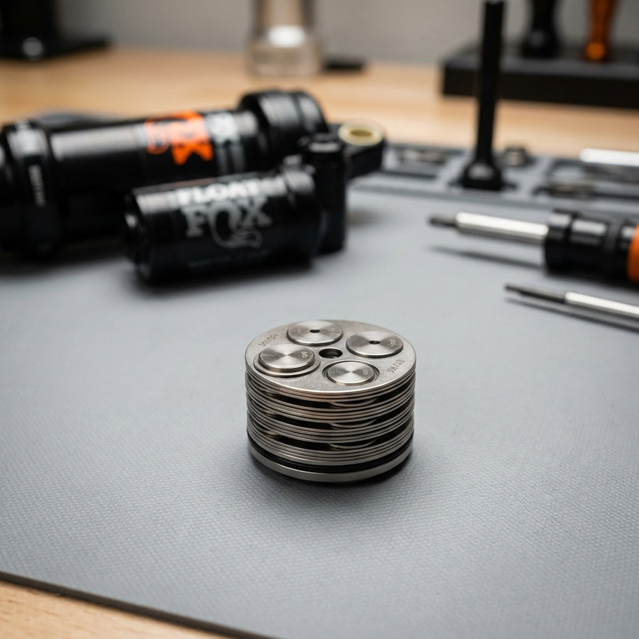 FOX Service Set Valve Stack Assy Float DPX2 Dämpfer. Präzise Rebound-Kontrolle für Mountainbike. Top Performance Wartung.