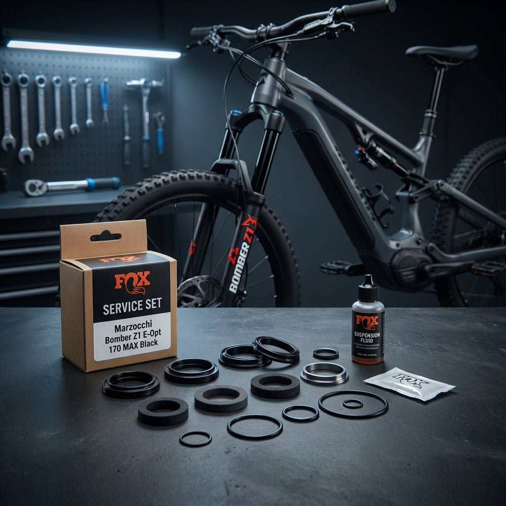 FOX Service Set für Marzocchi Bomber Z1 E-Opt 170 mm Federgabel. Wartungskit für E-MTB und Trailbike. Optimale Performance.