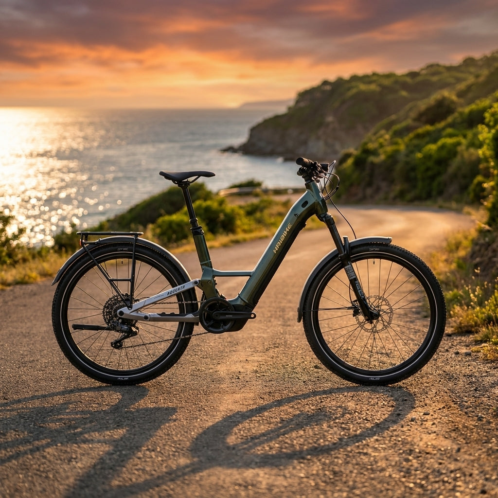 Haibike ADVENTR 6 LOW E-Bike Tiefeinsteiger, schwarz/chrom. Kraftvolles Trekkingrad mit 800Wh Akku für lange Touren.