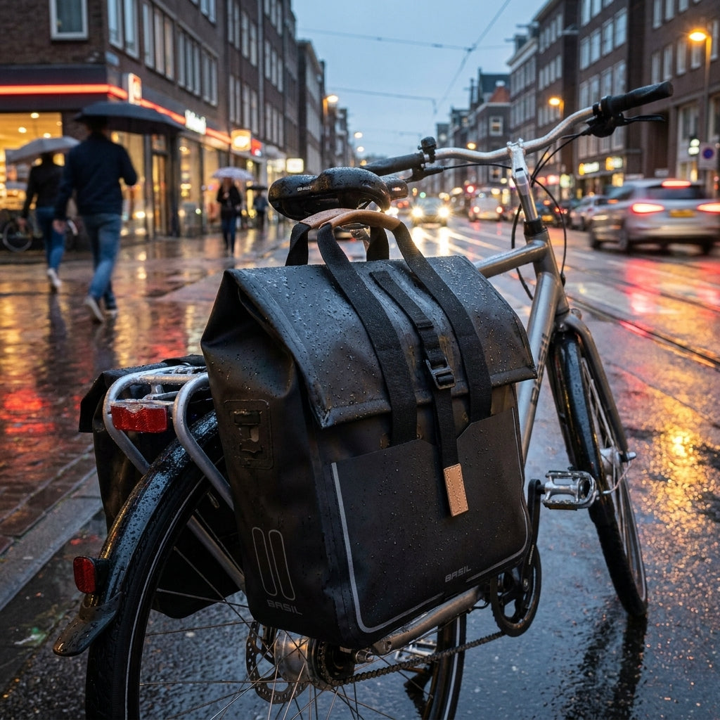 Basil Shoppertasche Urban Dry wasserdicht matt black 20l