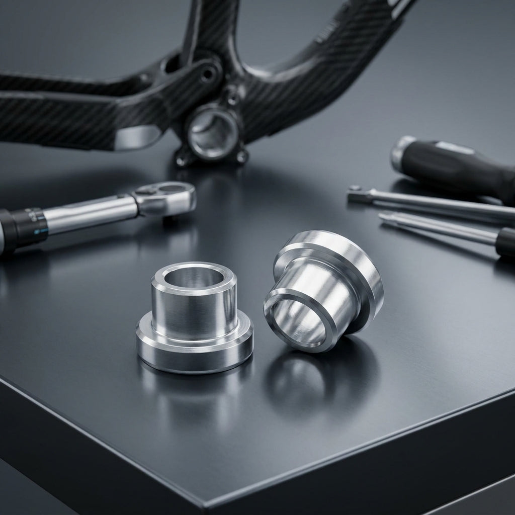 XLC Buchsen für Federdämpfer Ø8mm/12mm. Präzise Alloy-Ersatzteile für Mountainbike Fullys. Optimale Dämpferfunktion.