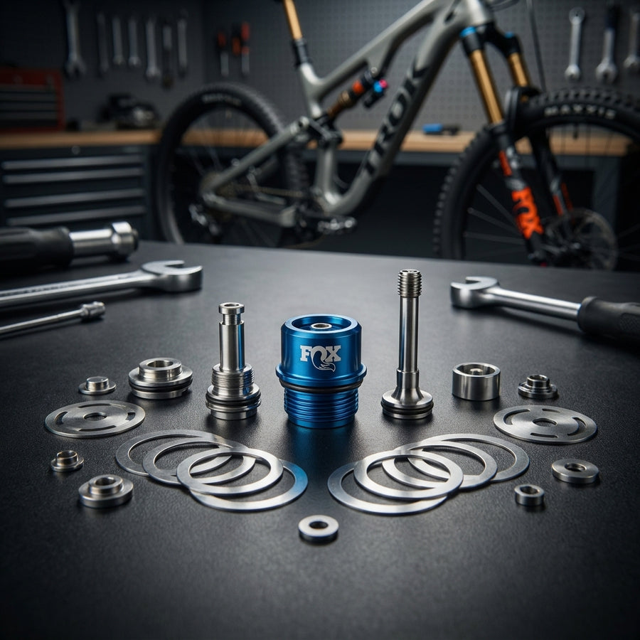 FOX Service Set: Valve Stack Assy, Float Lockout Firm CMF SH. Präzise Dämpfer-Performance für dein Mountainbike Fahrwerk.