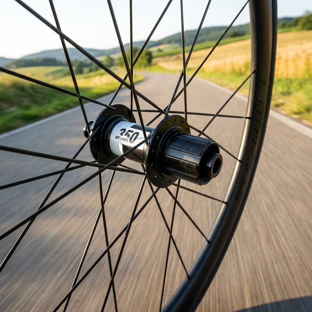 DT Swiss Nabe Road VR 350 Classic 24 Loch Schwarz. Zuverlässige Centerlock Vorderradnabe für Rennrad und Gravel.