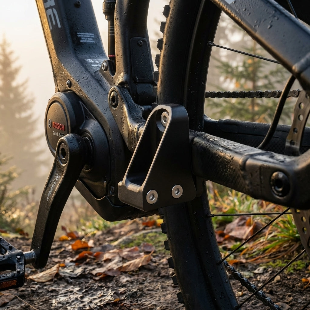 XLC Ständerplatte KS-X07 für Haibike Fully Bosch Gen4 E-Bikes zur Montage von KSA18 Fahrradständern.