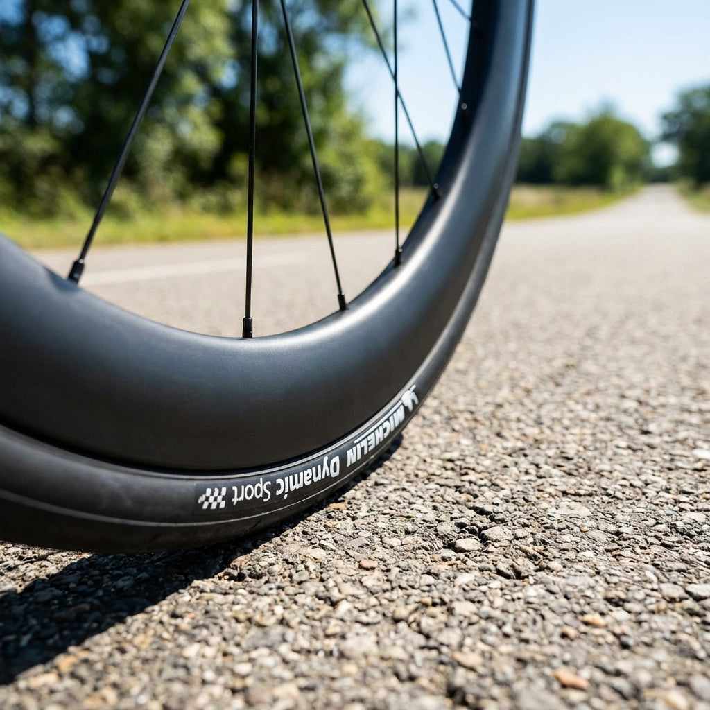 Michelin Dynamic Sport Drahtreifen 28 Zoll 28-622 schwarz auf Straße.