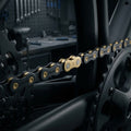 XLC Fahrradkette CC-C05 11-fach in Schwarz Gold mit Ultra-Black Coating für Korrosionsschutz.