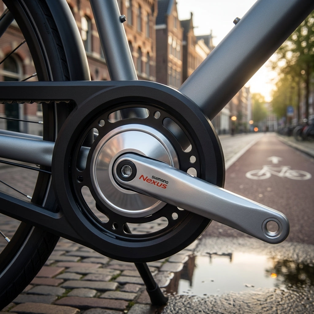 SHIMANO Kurbelgarnitur NEXUS FC-C6000 - 38 Zähne, silber