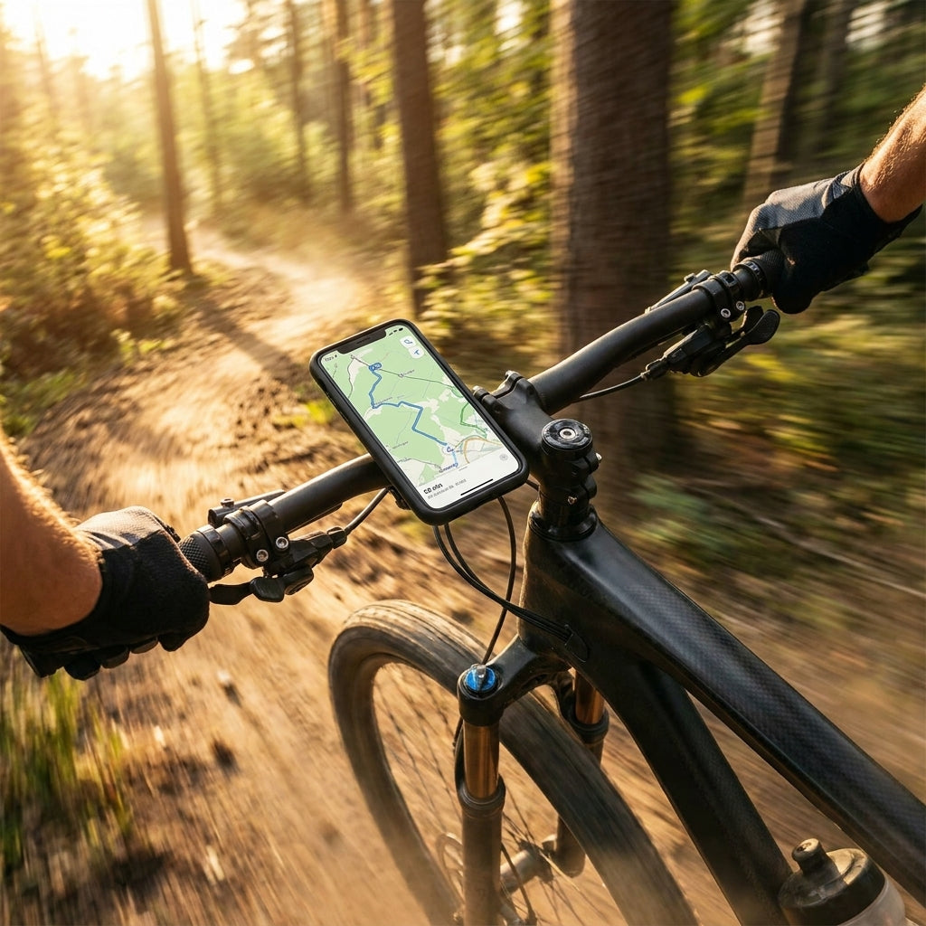 SKS Compit Cover für iPhone 11 Pro: Stoßdämpfende 2-Komponenten-Fahrradhülle mit sicherer Bajonettaufnahme am Lenker.