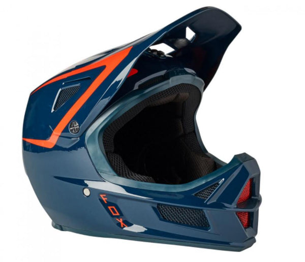 FOX Helm RAMPAGE COMP REPEAT CE CPSC Full Face Schutz Helm dark indigo L