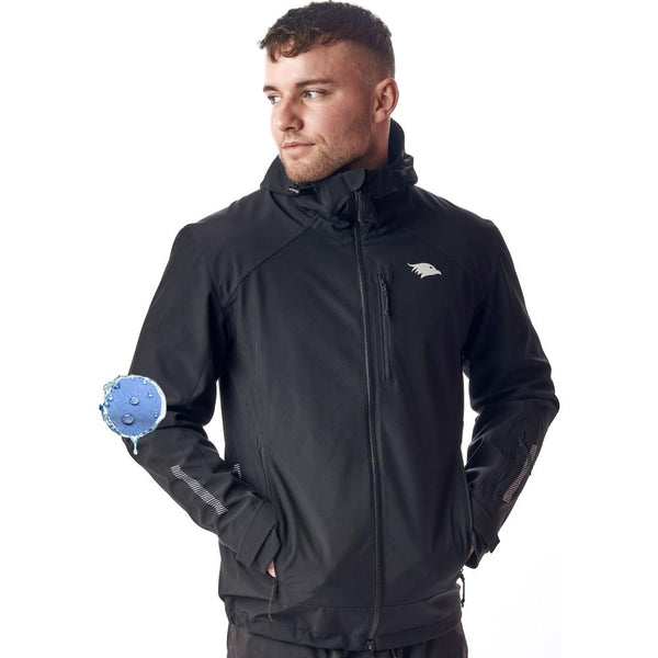 Valkental Herrenjacke Softshell M schwarz