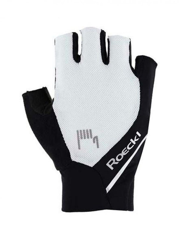 Roeckl Sports High Performance Bike Fingerhandschuhe Ivory 2 weiß schwarz Größe 10