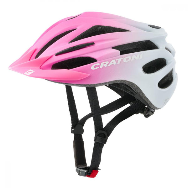 Cratoni Kinderhelm Pacer jr pink weiß matt S/M 54 bis 58cm