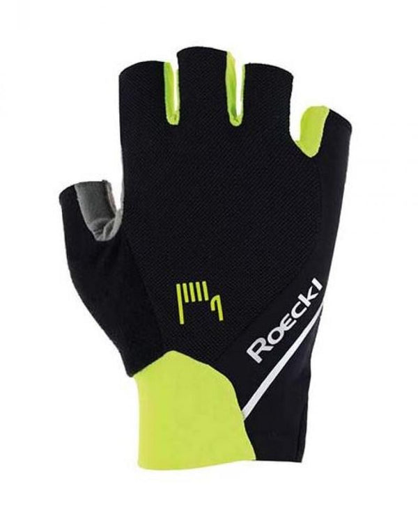 Roeckl Sports High Performance Bike Fingerhandschuhe Ivory 2 schwarz gelb Größe 9