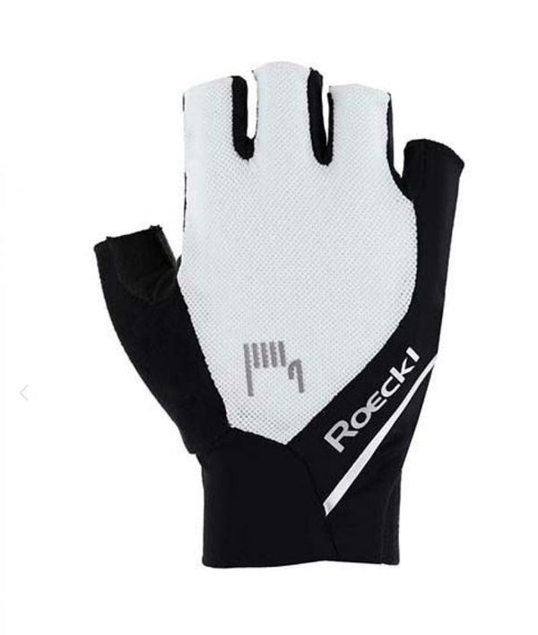 Roeckl Sports High Performance Bike Fingerhandschuhe Ivory 2 weiß schwarz Größe 9