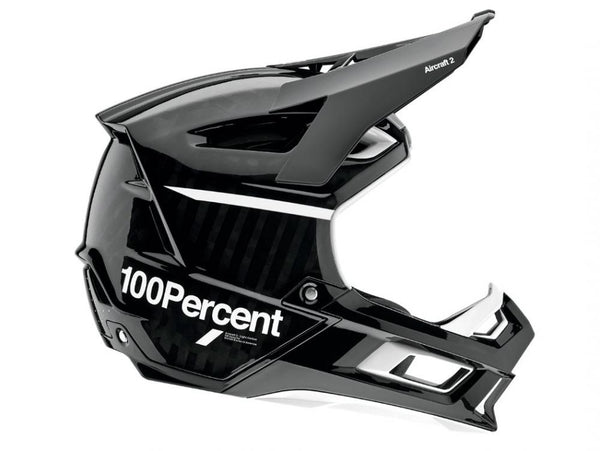 100% Aircraft 2 helmet, black/white, S