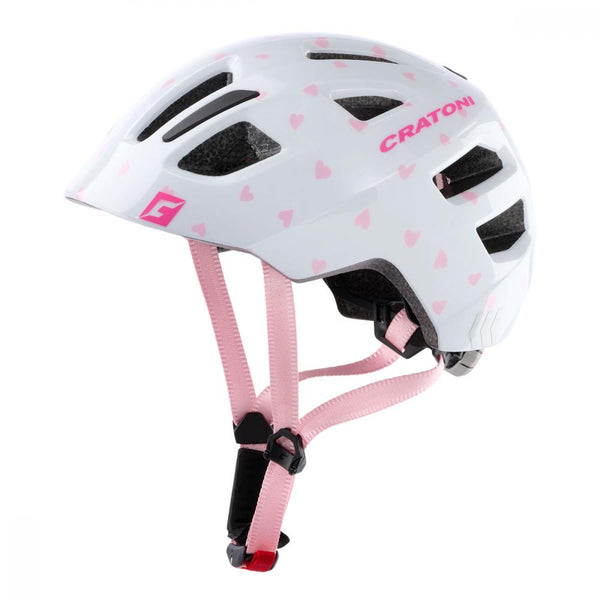 Cratoni Kinderhelm Maxster Kid Herz rosa glänzend S/M 51 bis 56cm