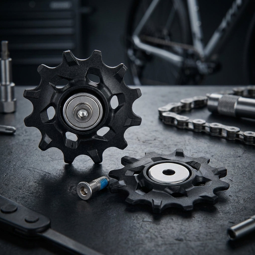 SRAM Schaltrollen-Set Apex 1/NX für präzise 11-fach Schaltung. Ersatzrollen für Top-Performance am Fahrrad.