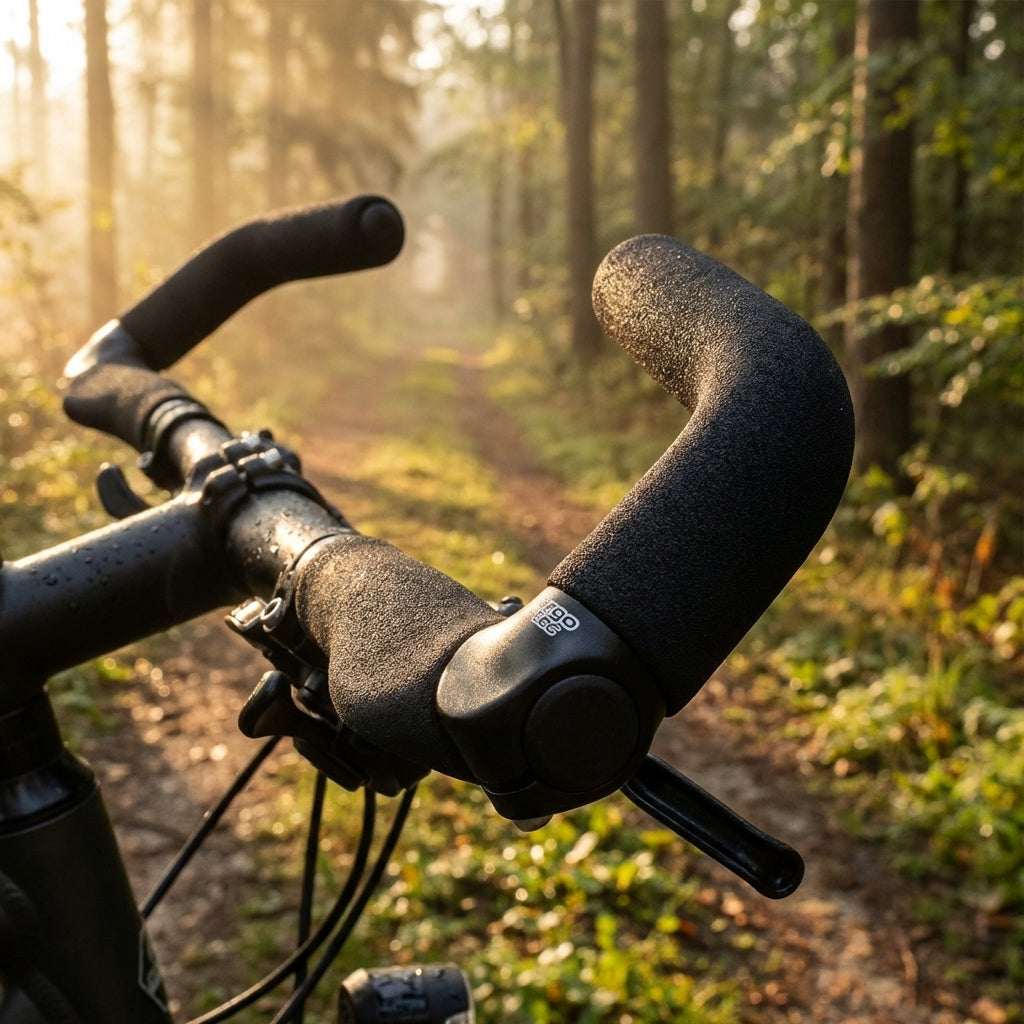 Ergotec Bar Ends EVO Touring L, schwarz mit Moosgummiüberzug