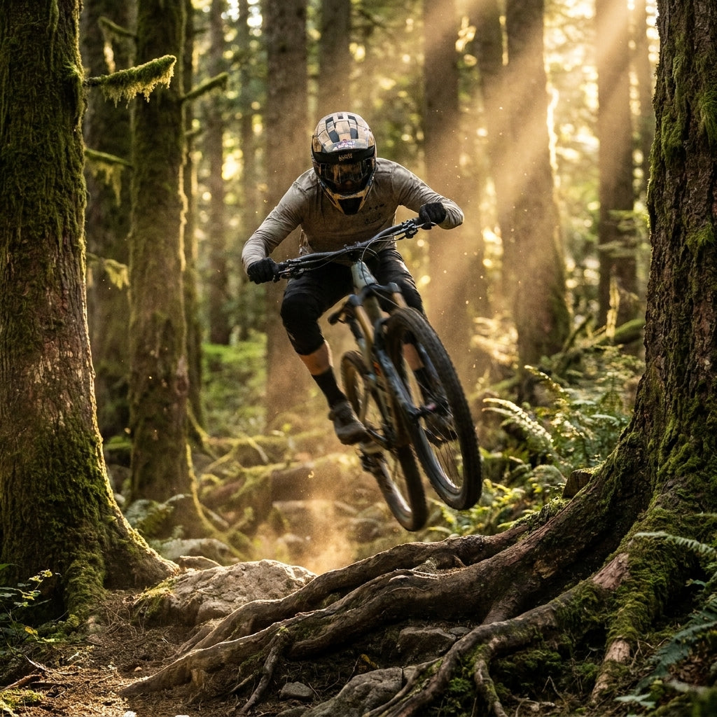 Leatt MTB Gravity 2.0 Woody Fullface Helm. Downhill & Enduro Schutz mit 360° Turbine Technologie und einzigartigem Holzdesign.