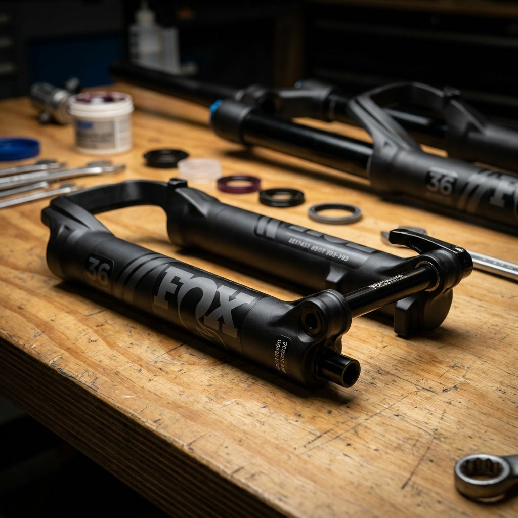 FOX Service Set 2017 36 27.5in 180mm für präzise Federgabel-Wartung. Lower Leg Assy für FOX 36 Mountainbike Gabel.