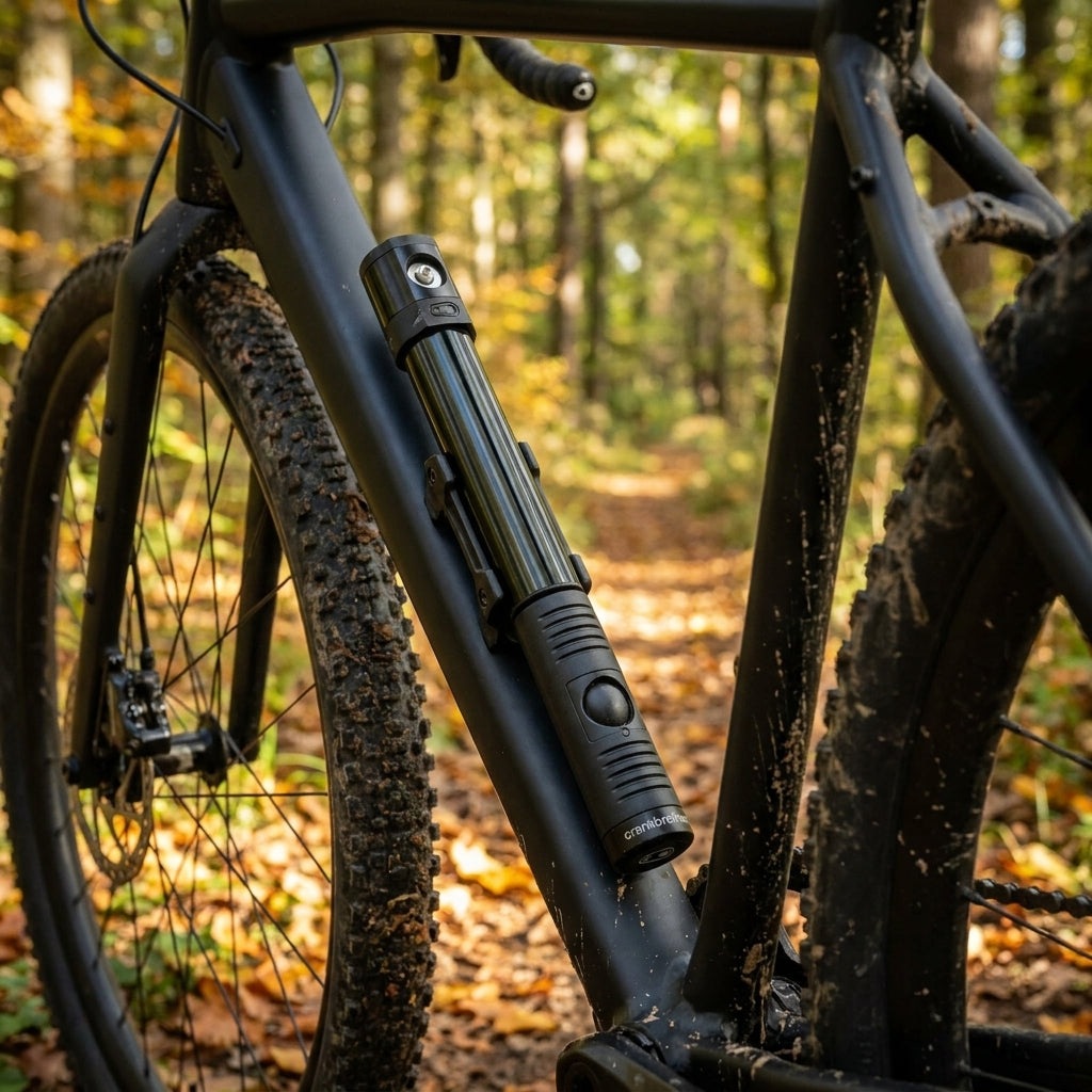 Crankbrothers Klic HV Handpumpe inkl. Rahmenhalter Midnight Edition black