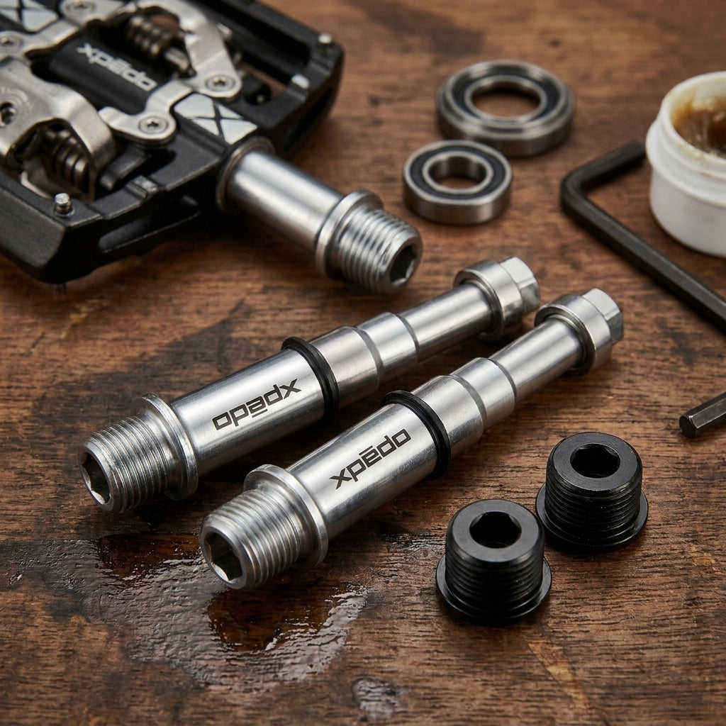 Xpedo Rebuilt Kit für MTB XMF-3C 2 Kappen 2 CroMo-Achsen