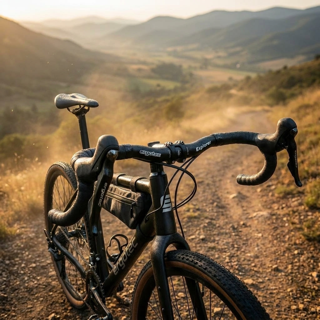 Ergotec Explorer 420 mm Lenker 31 - 8 mm - Ergonomischer Gravel & Bikepacking Lenker - 31.8 mm