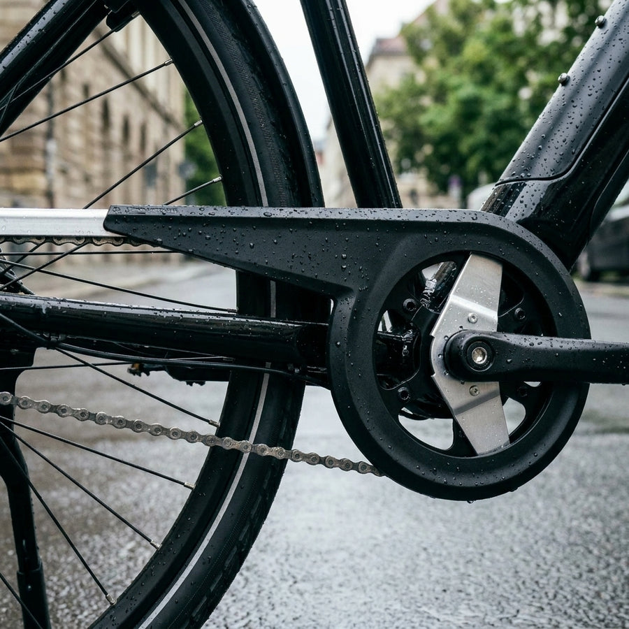 SKS Chainbow Kettenschutz, schwarz, für 42-44 Zähne Kettenschaltung und E-Bikes. Schützt Kleidung und Kette effektiv.