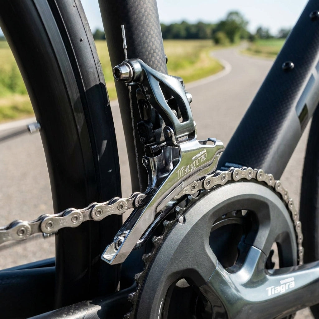 SHIMANO Umwerfer TIAGRA FD-4703 Schelle 34,9 mm - präzise 3-fach-Frontschaltung für Rennrad-Antriebe