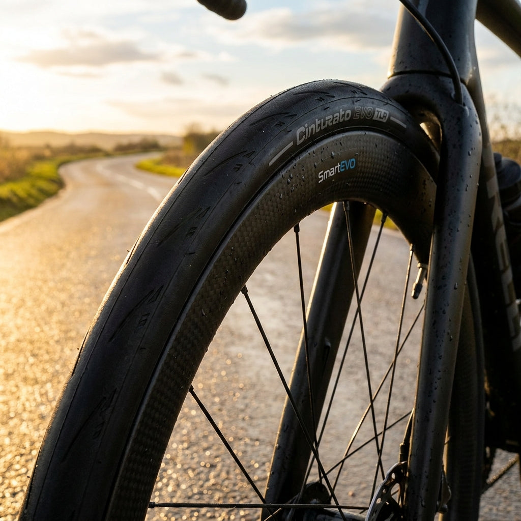 Pirelli Cinturato EVO TLR Faltreifen 700x32C Schwarz - Tubeless-Ready Rennradreifen mit SmartEVO Grip