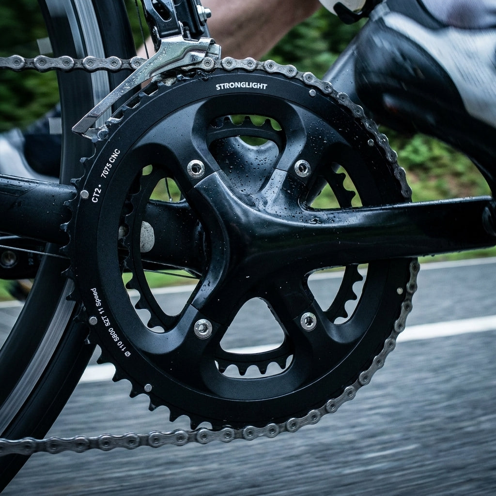 Stronglight Kettenblatt 7075 schwarz 11fach 110mm 52Z für Shimano FC-5800 Fahrrad