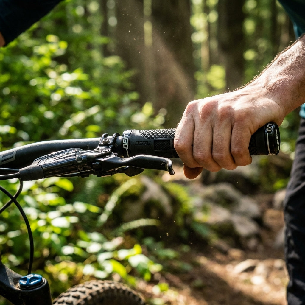 Lockjaw Griffe Schwarz, 132 Mm Länge, 32 Mm Durchmesser, 104 G, Weiche Trc+ Gummimischung, Ergonomisches Design, Einzelklemmung, Für Mtb, Enduro, Dh