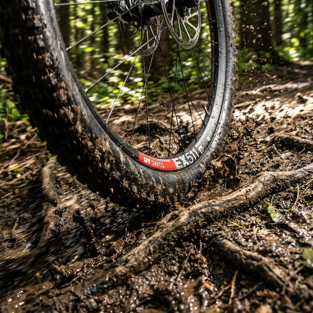 DT Swiss Felge EX 511 29" schwarz. Robuste Enduro MTB Felge mit 30mm Innenbreite für anspruchsvolle Trails.
