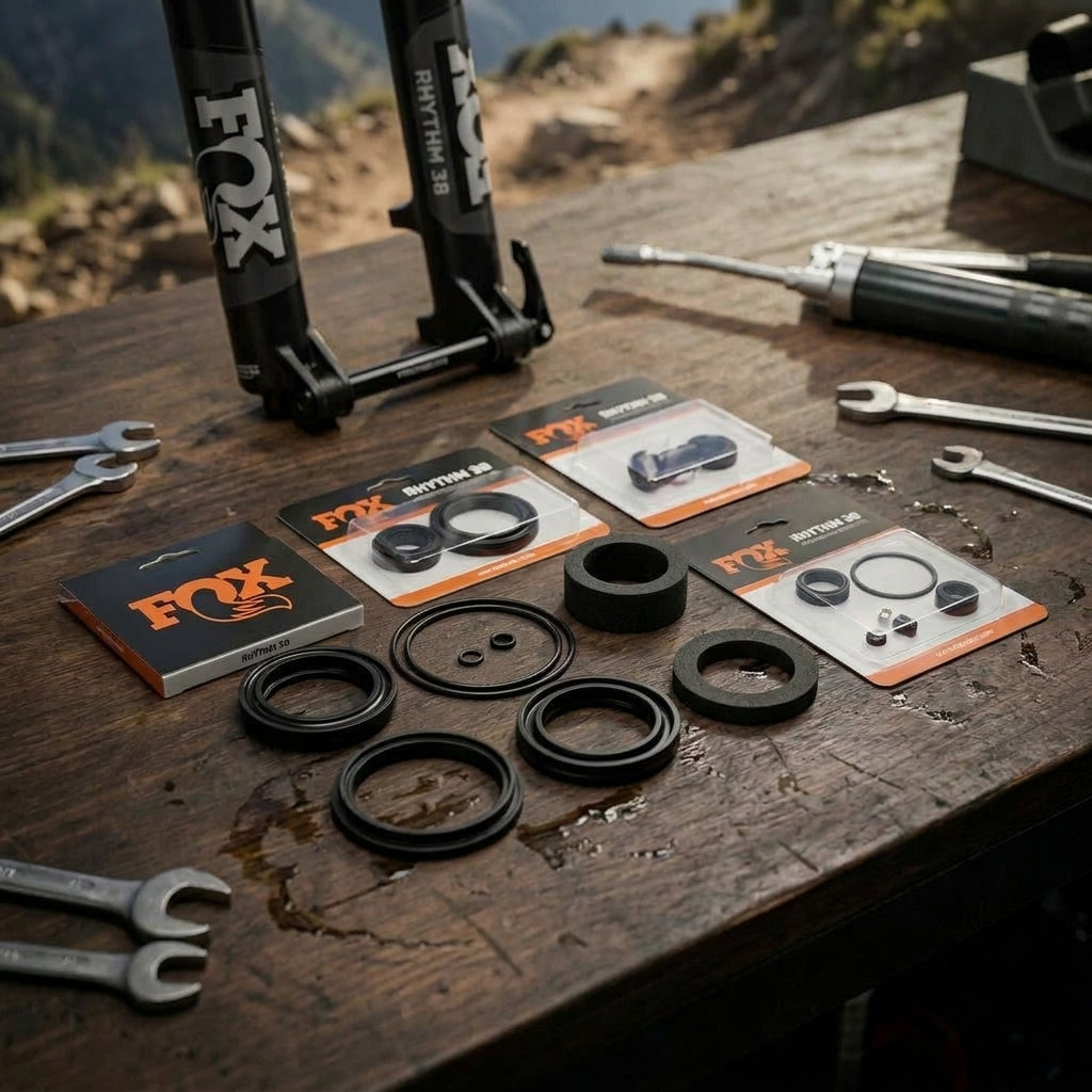 FOX Service Set 2023 Rhythm 38 Black: Wartungskit für FOX Rhythm 38 Federgabeln. Optimiert für MTB und E-MTB.